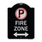 Signmission Fire Zone Heavy-Gauge Aluminum Architectural Sign, 24" x 18", BS-1824-23975 A-DES-BS-1824-23975 - alternate 1